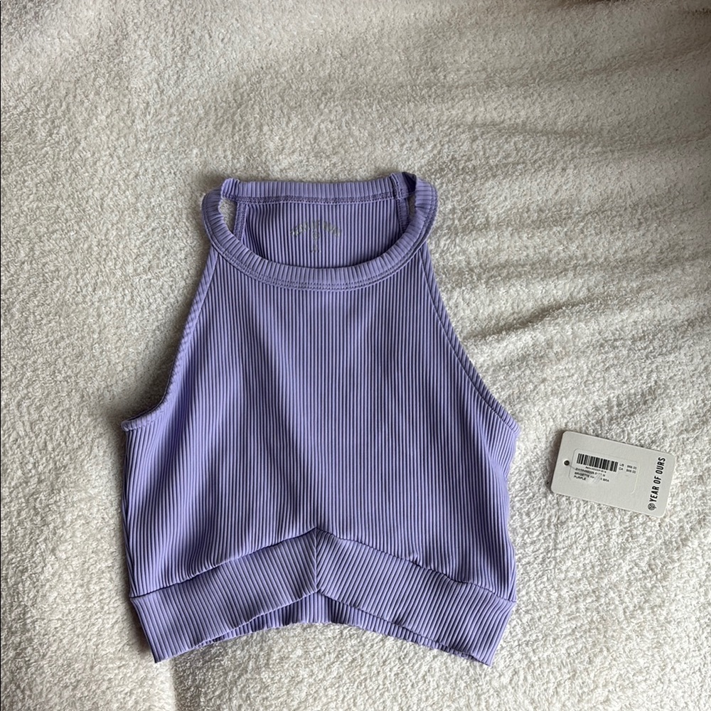 Year Of Ours Ribbed Veronica Legging Purple